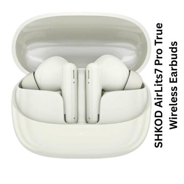 SHKOD AirLits7 Pro True Wireless Earbuds with ANC & ENC, 55H Playtime, Bluetooth 5.4 & Fast Charging